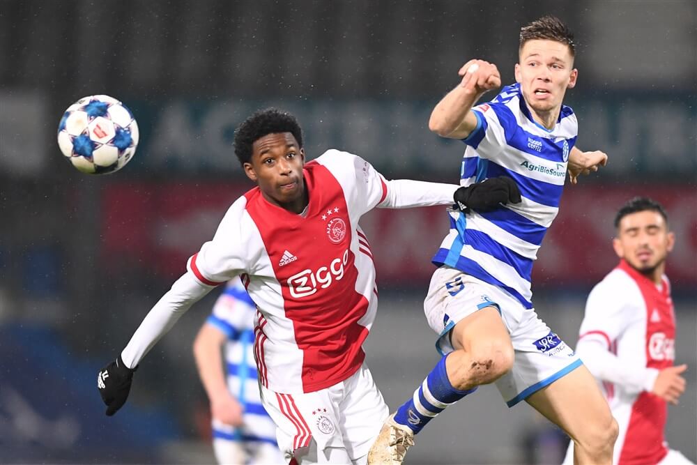 Jong Ajax gelijk tegen tien man van De Graafschap; image source: Pro Shots