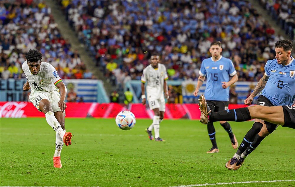 WK voorbij voor Mohammed Kudus na nederlaag tegen Uruguay; image source: Pro Shots