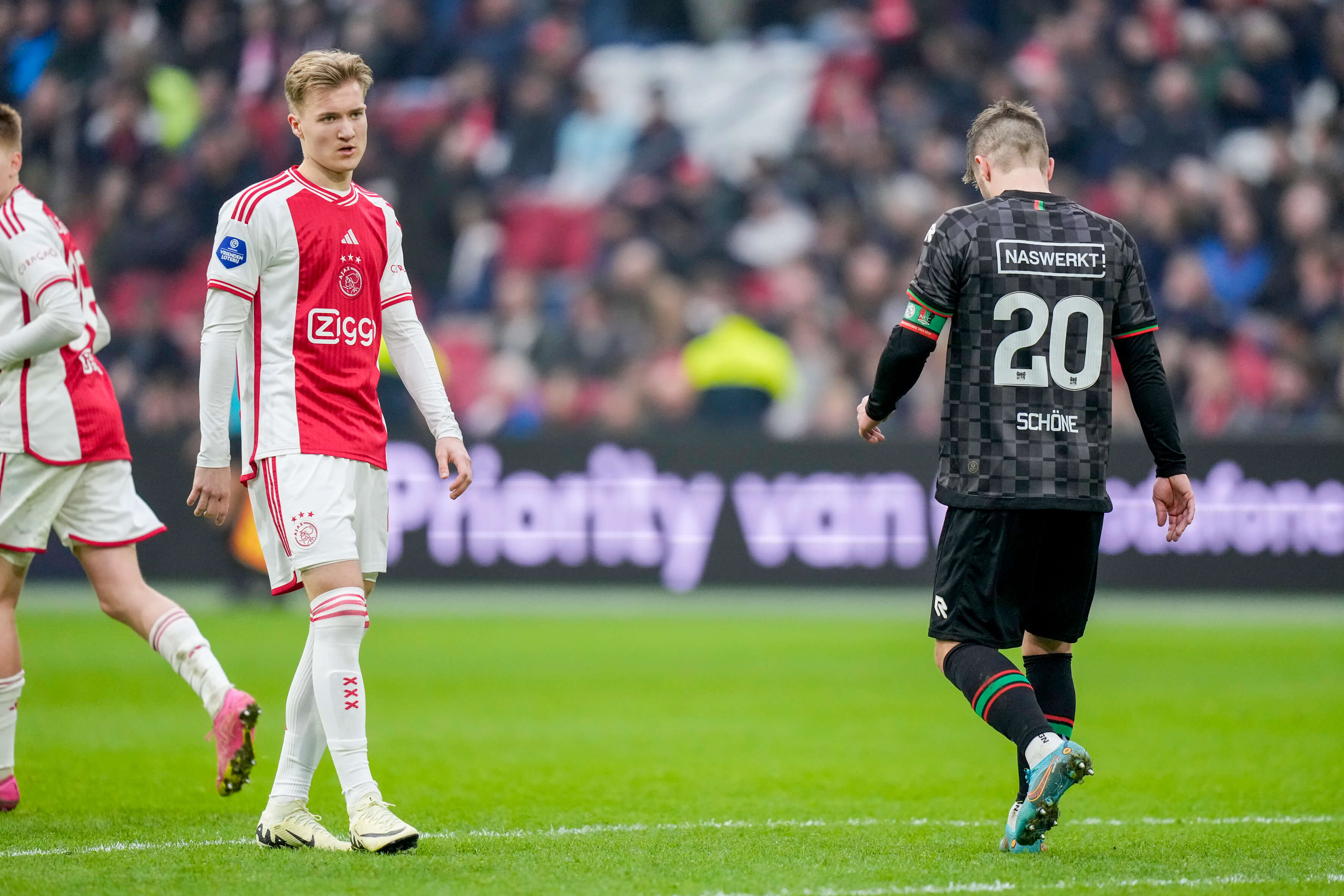 Ajax geeft overwinning in de blessuretijd weg tegen NEC; image source: Pro Shots