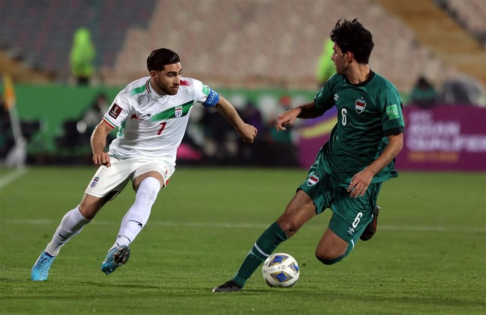 Alireza Jahanbakhsh kwalificeert zich met Iran voor WK na winst tegen Irak; image source: Pro Shots