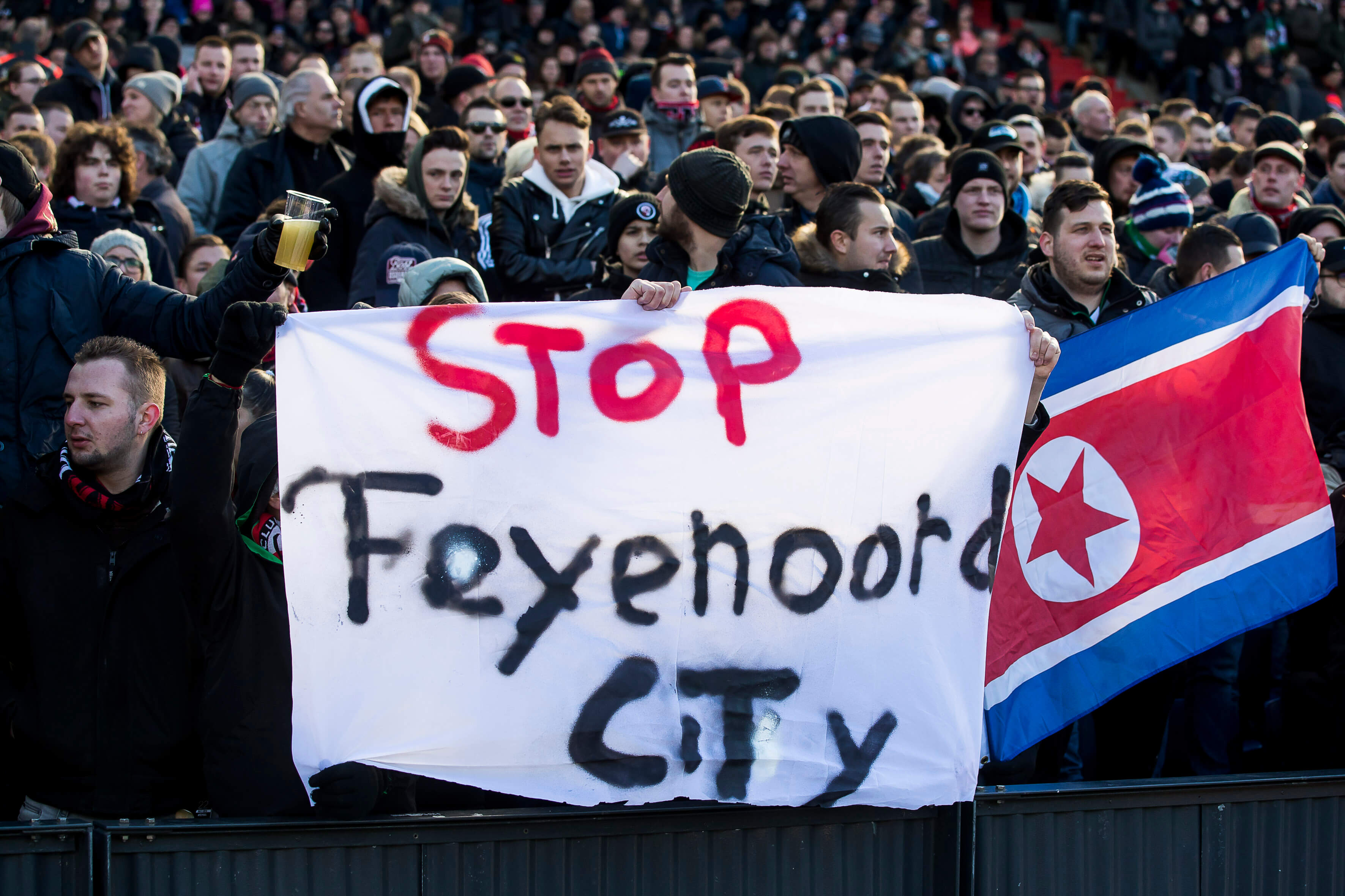 RTV Rijnmond: "Feyenoord kan onmogelijk ja zeggen tegen stadionplannen Feyenoord City"; image source: Pro Shots