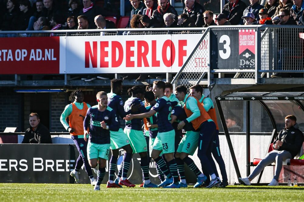 Korte opleving na rust blijkt voor zwak PSV voldoende voor winst tegen Sparta; image source: Pro Shots