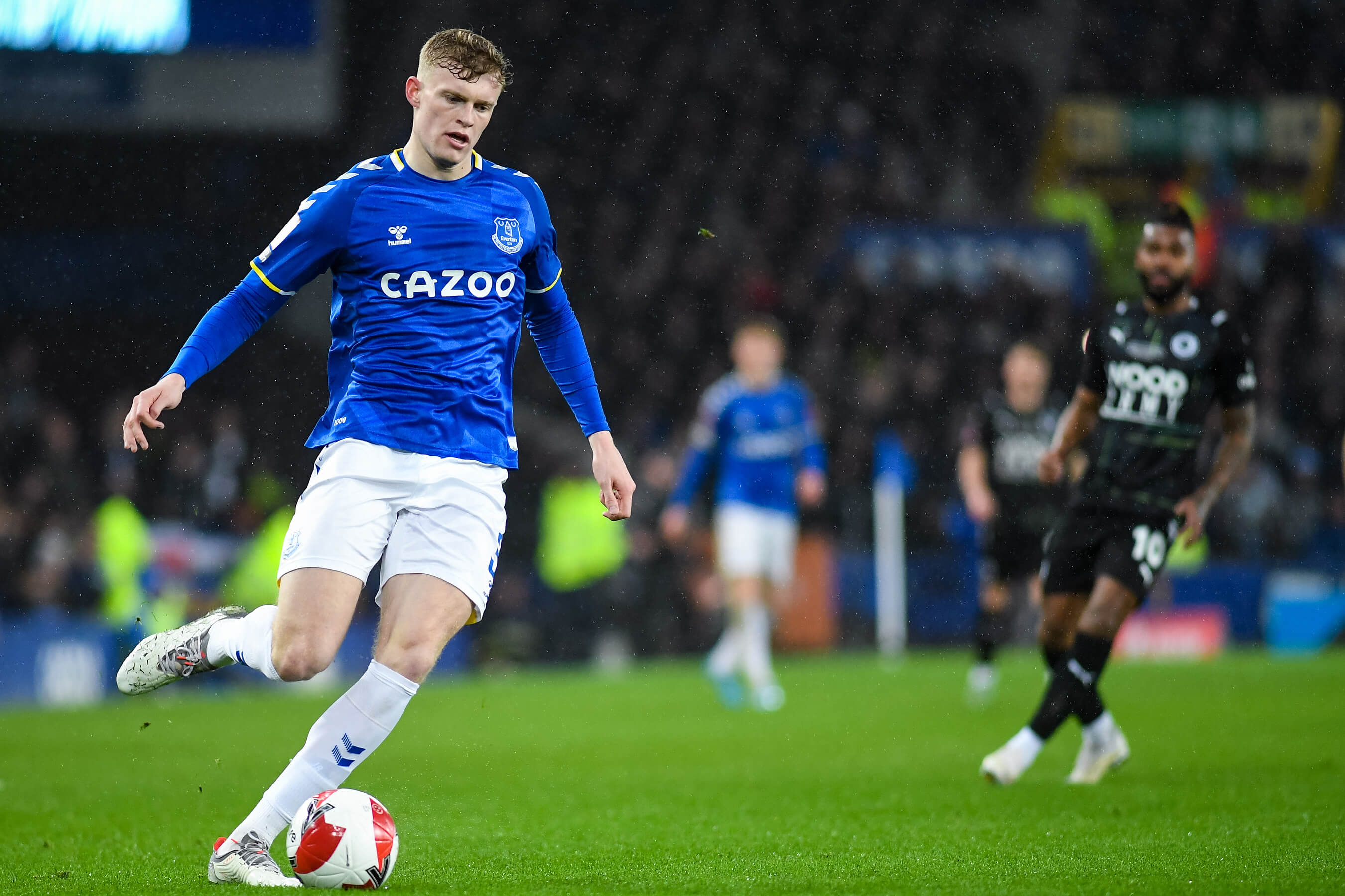 "Ook Everton-verdediger Jarrad Branthwaite in beeld bij PSV"; image source: Pro Shots