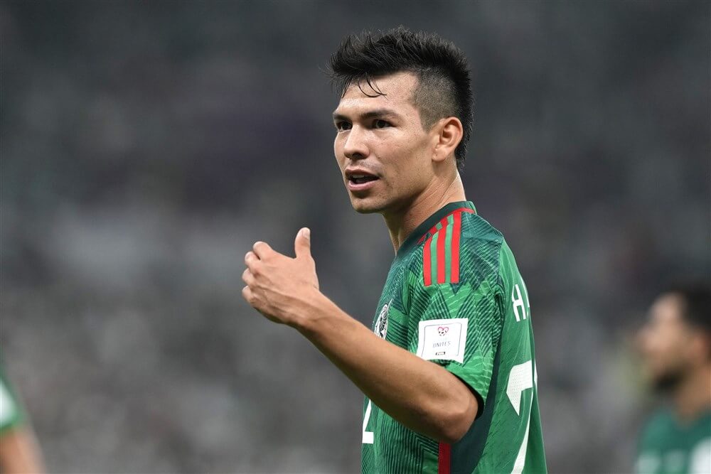 Hirving Lozano scoort tijdens oefenzege Mexico; image source: Pro Shots
