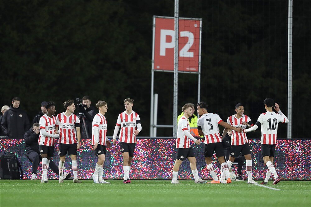 Hattrick Jason van Duiven tijdens grote zege van Jong PSV; image source: Pro Shots