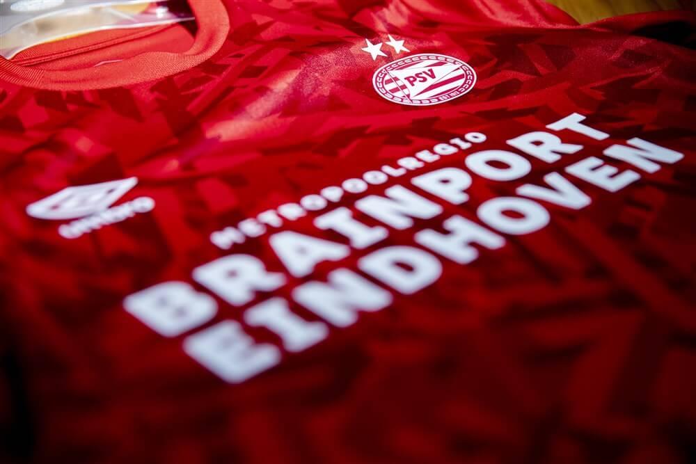 "PSV volgend seizoen in speciaal shirt vanwege jubileum gemeente Groot Eindhoven"; image source: Pro Shots