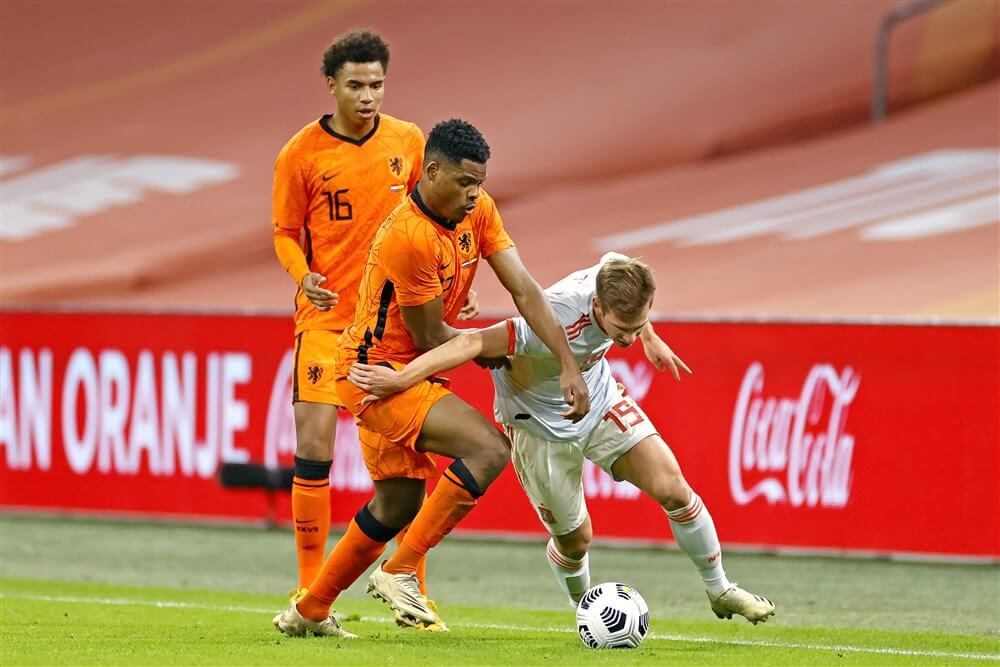 Oranje met invaller Denzel Dumfries gelijk tegen Spanje; image source: Pro Shots